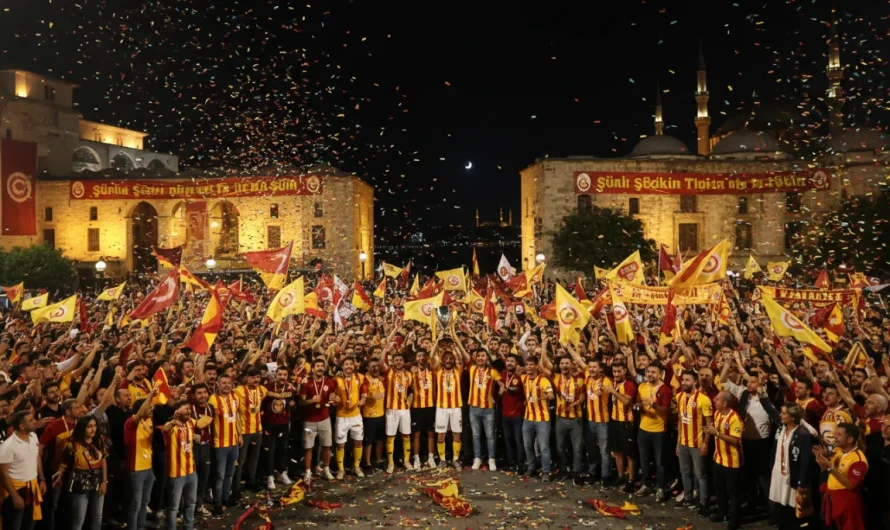 Sarı-Kırmızılı Sevinç Gecesi Uzadıkça Uzadı